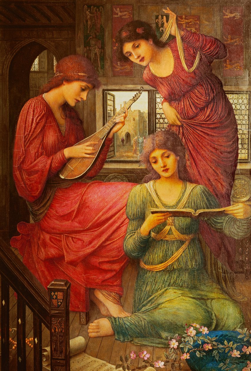 I de gyldne dage, af John Melhuish Strudwick