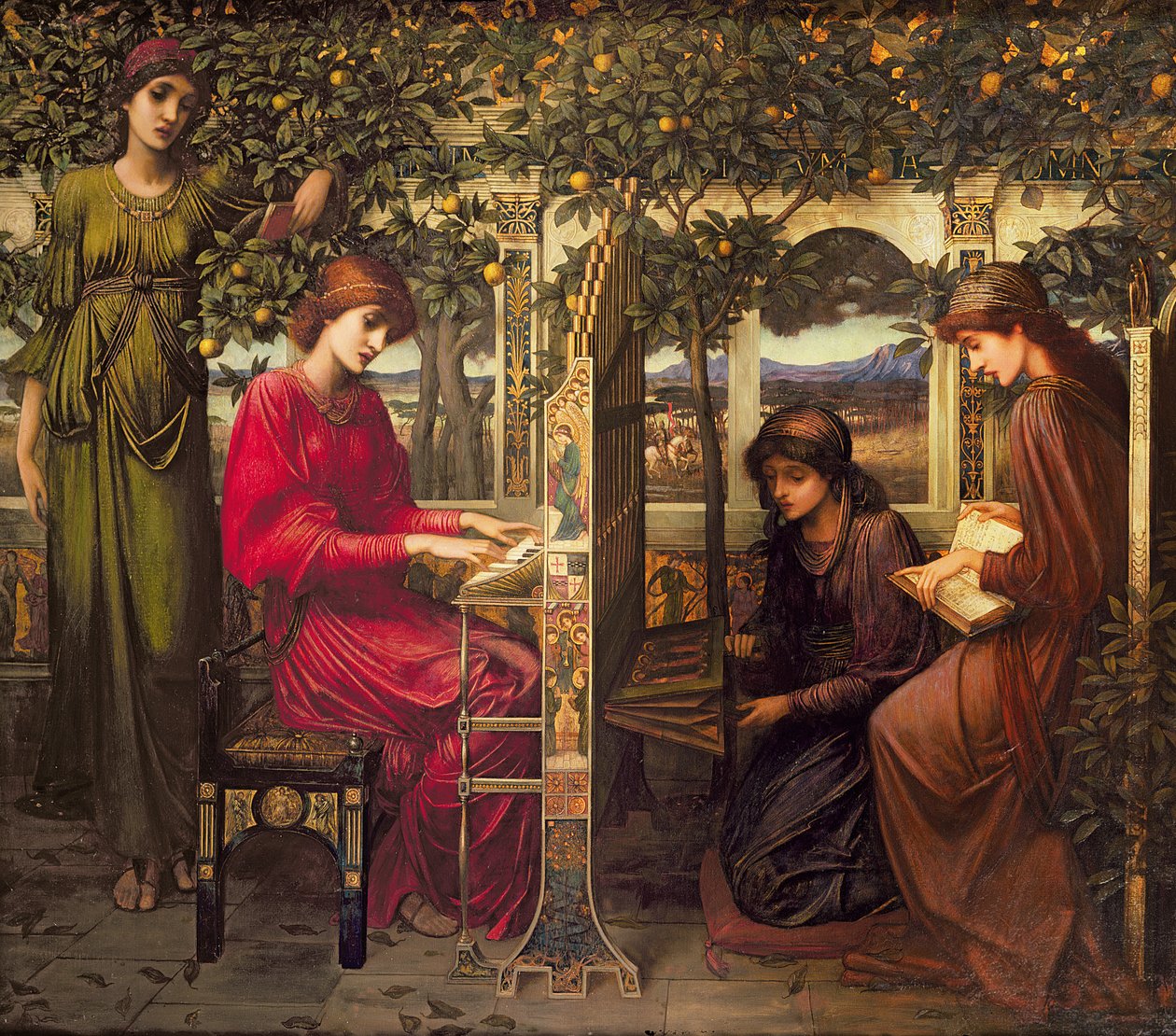 Sankt Cecilia af John Melhuish Strudwick