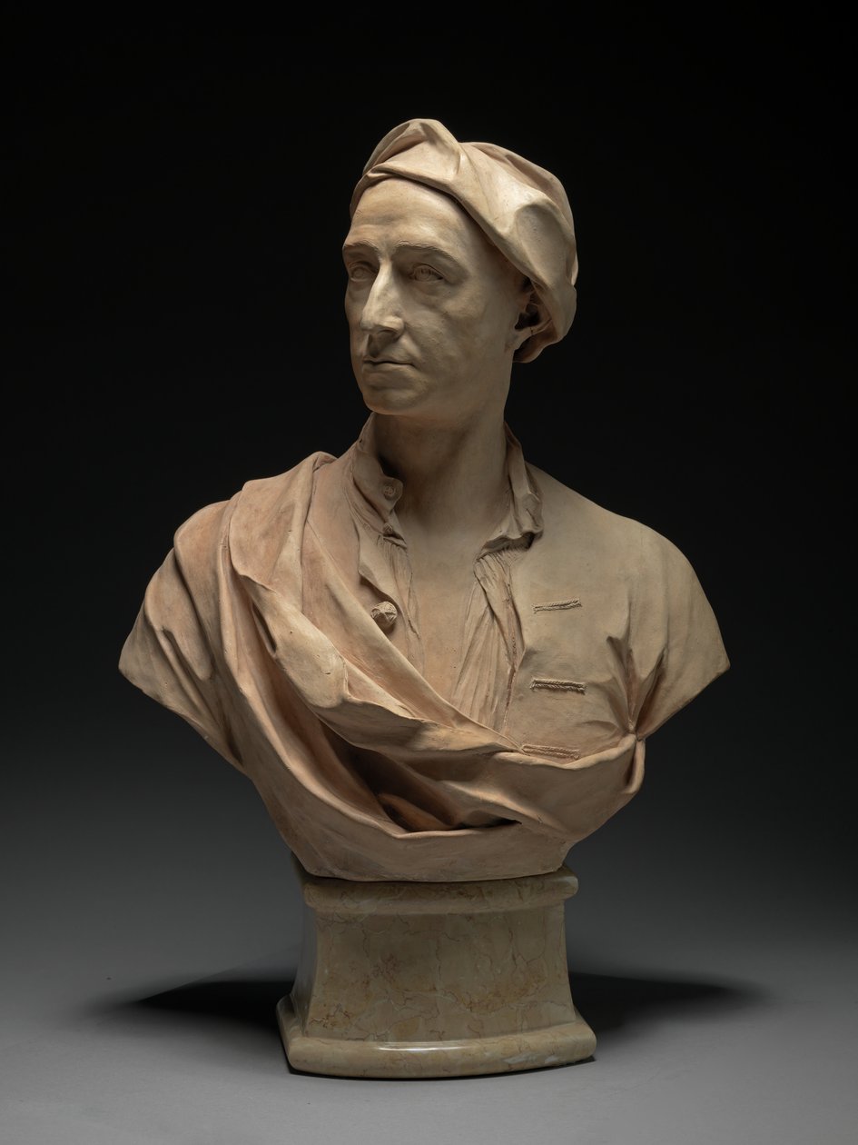 Buste af en mand, sandsynligvis Peter Tillemans (1684-1734) 1727 (terracotta) af John Michael Rysbrack