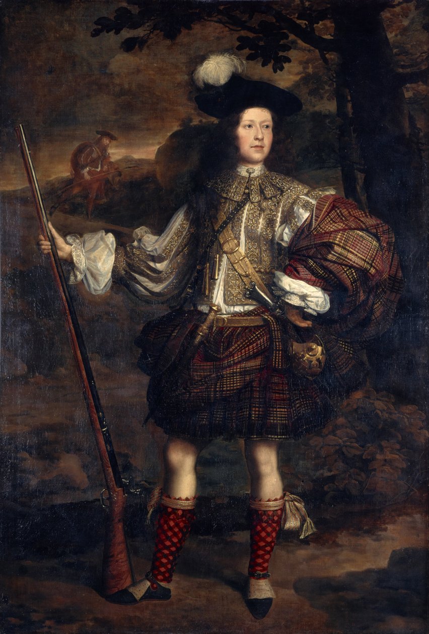 Lord Mungo Murray [Am Morair Mungo Moireach], 1668 - 1700. Søn af 1. markis af Atholl af John Michael Wright