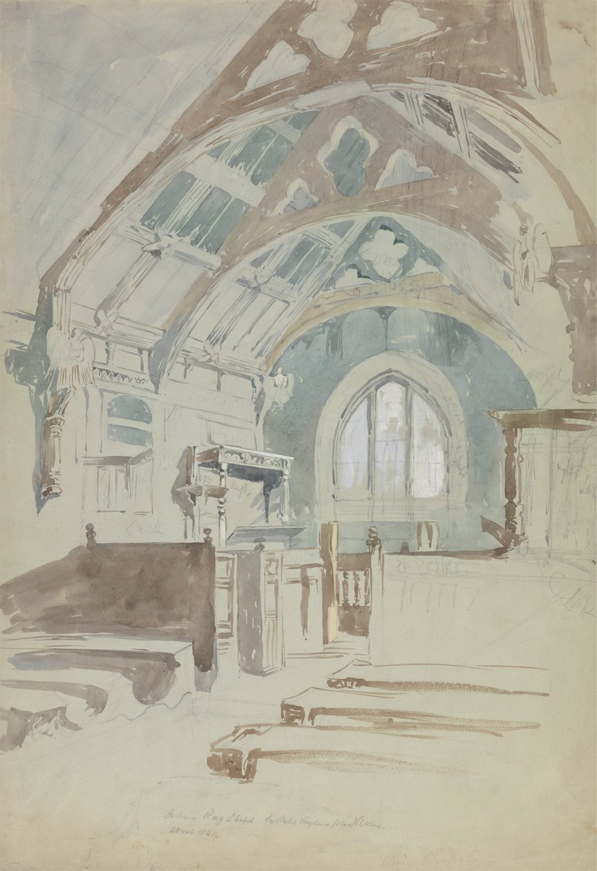 Interiør af Rag Chapel, Sir Robert Vaugn
