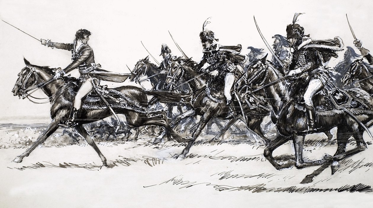 Kavaleriangreb af John Millar Watt