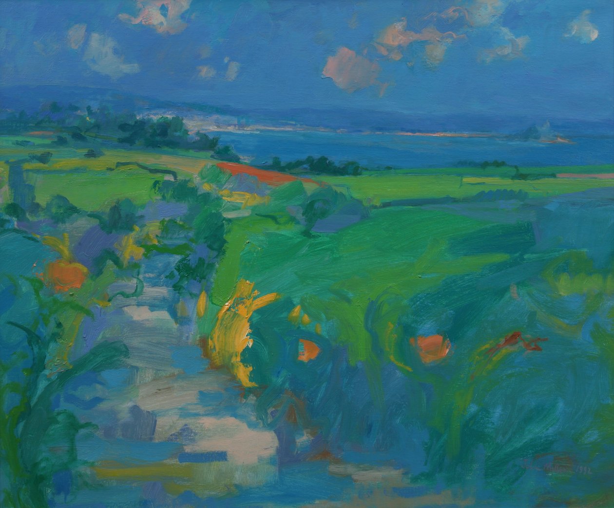 Mounts Bay Impression, 1992 af John Miller