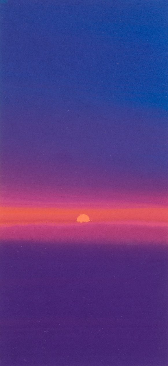 Solopgang (gouache) af John Miller