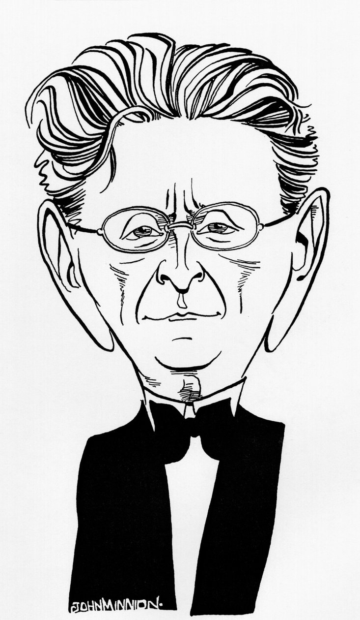 Alexander von Zemlinsky - karikatur af John Minnion