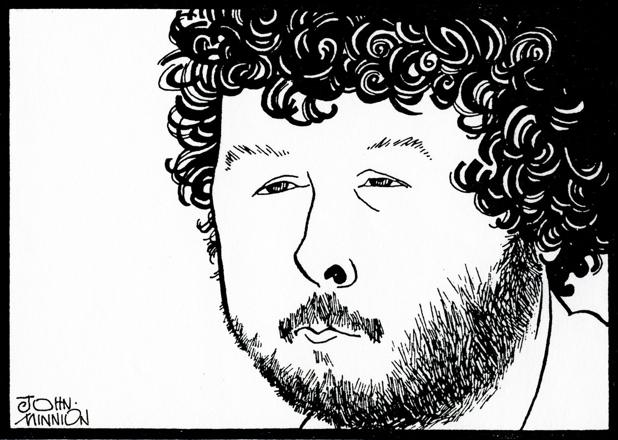 BIRTWISTLE, Harrison - karikatur af John Minnion engelsk komponist af John Minnion