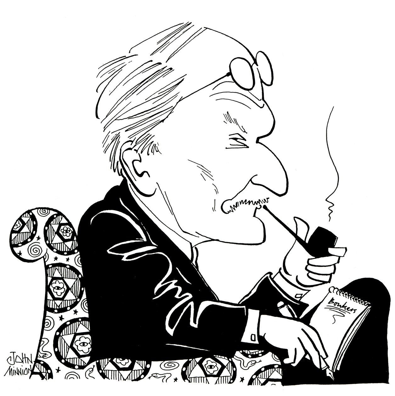 C G Jung, karikatur af John Minnion af John Minnion