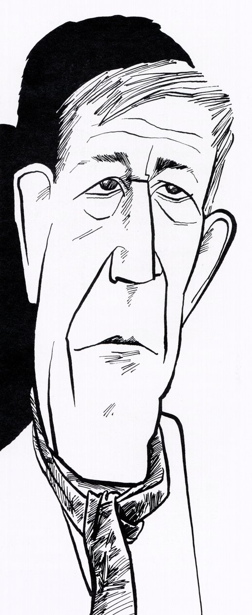 Oskar Kokoschka, karikaturer af John Minnion
