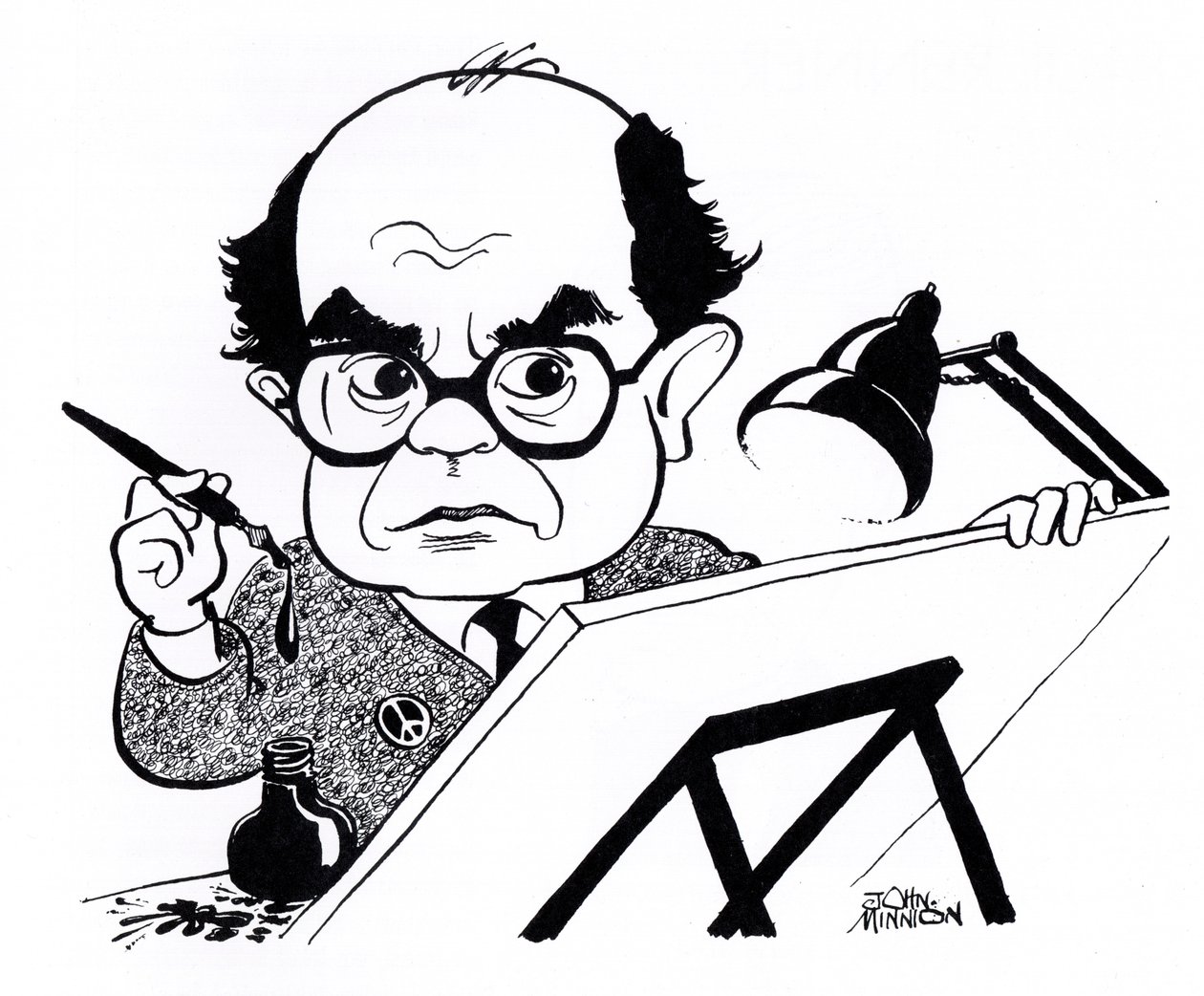 Vicky (Victor Weisz), karikatur af John Minnion