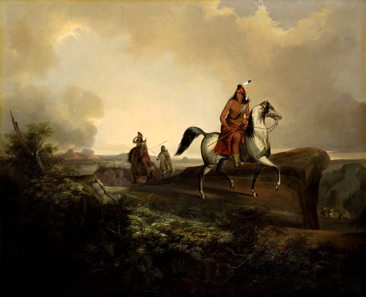 Black Knife, en Apache Warrior, 1846. af John Mix Stanley