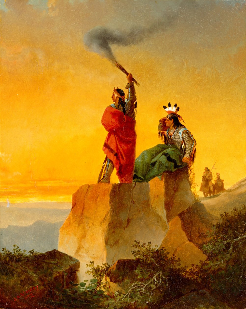 Indian Telegraph, 1860 af John Mix Stanley