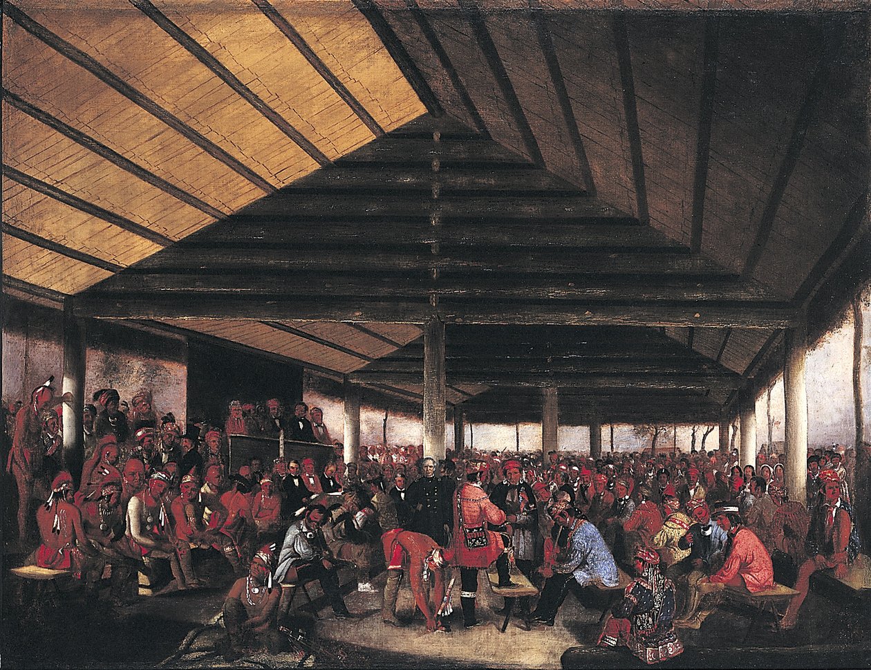 International Indian Council (afholdt i Tallequah, Indianerterritoriet, i 1843) af John Mix Stanley
