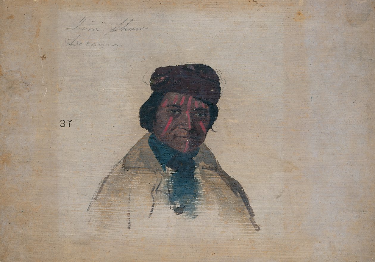 Jim Shaw, Delaware, 1837 af John Mix Stanley
