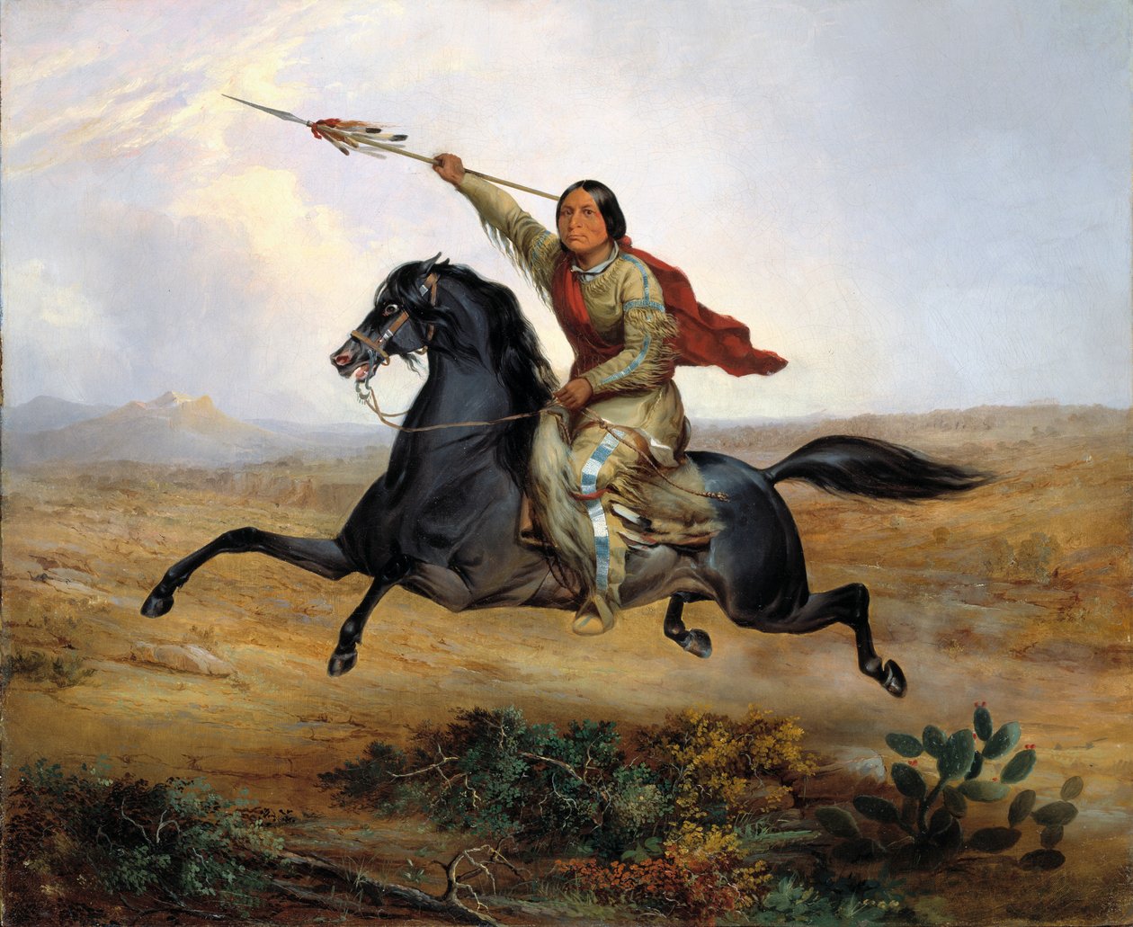 Ko-rak-koo-kys, en Towoccono-kriger, 1844. af John Mix Stanley