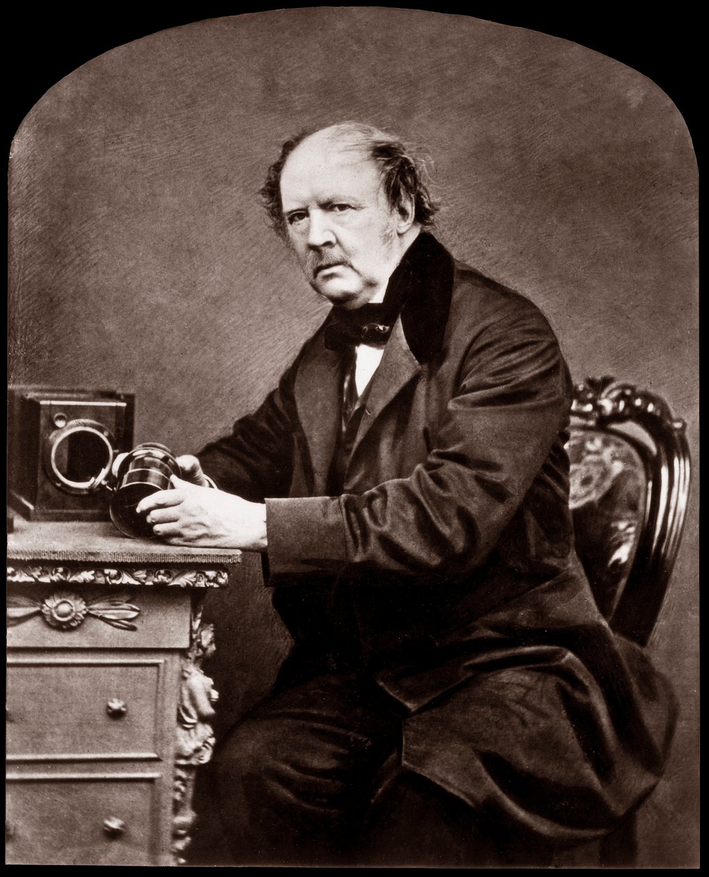 Portræt af William Henry Fox Talbot (1800-1877). Engelsk fysiker og fotografisk pioner, 1864. af John Moffat