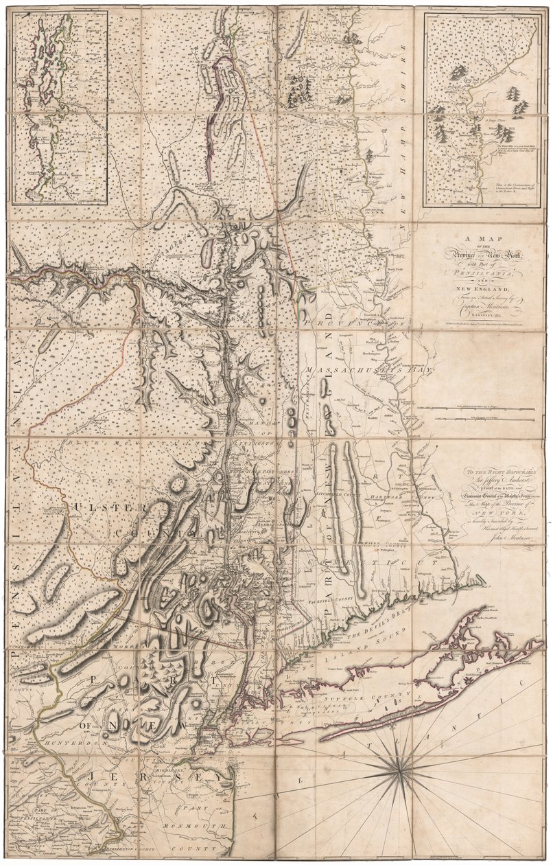 Et kort over New York af Montresor af John Montresor