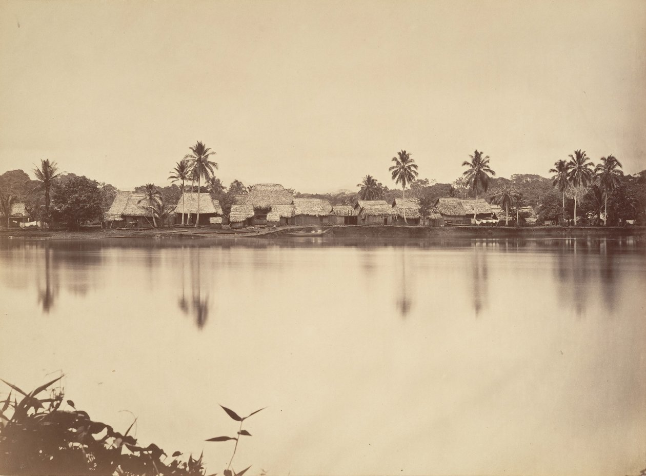 Tropisk landskab, Santa Maria del Real, Darien, 1871. af John Moran