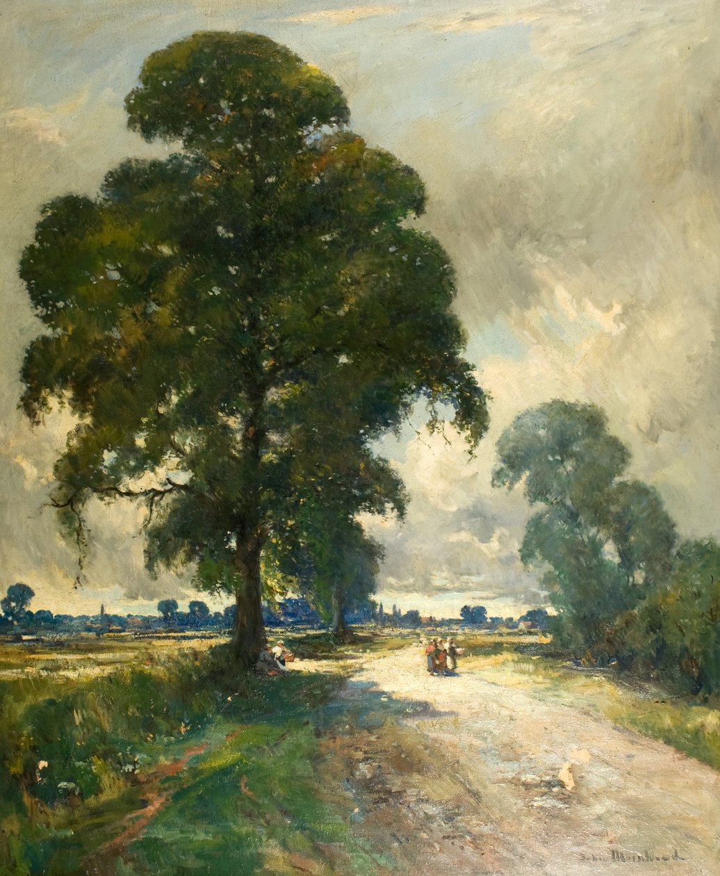 The Road to St Ives (olie på lærred) af John Muirhead