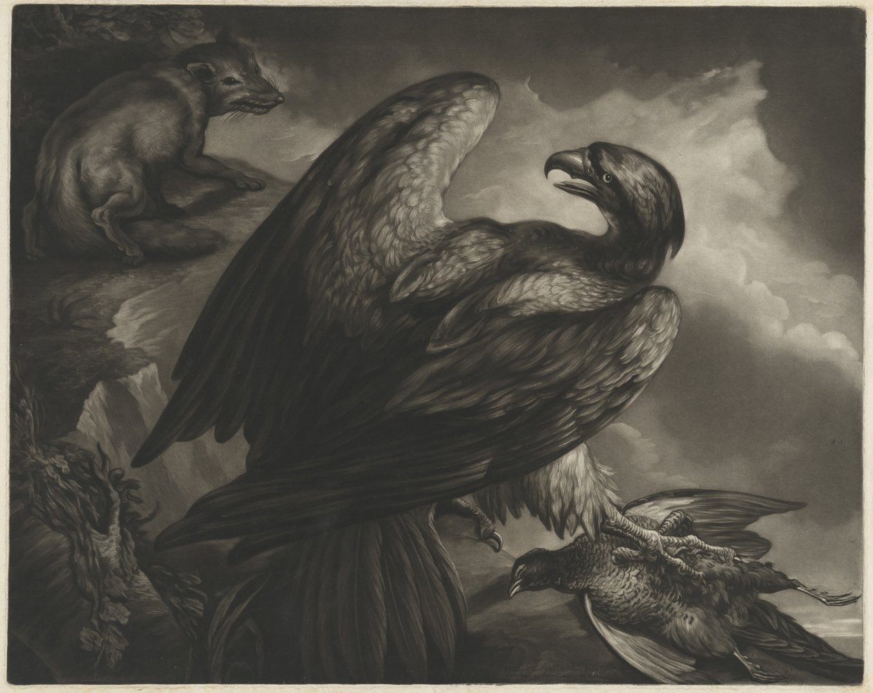 Ørn og Ræv af John Murphy after James Northcote
