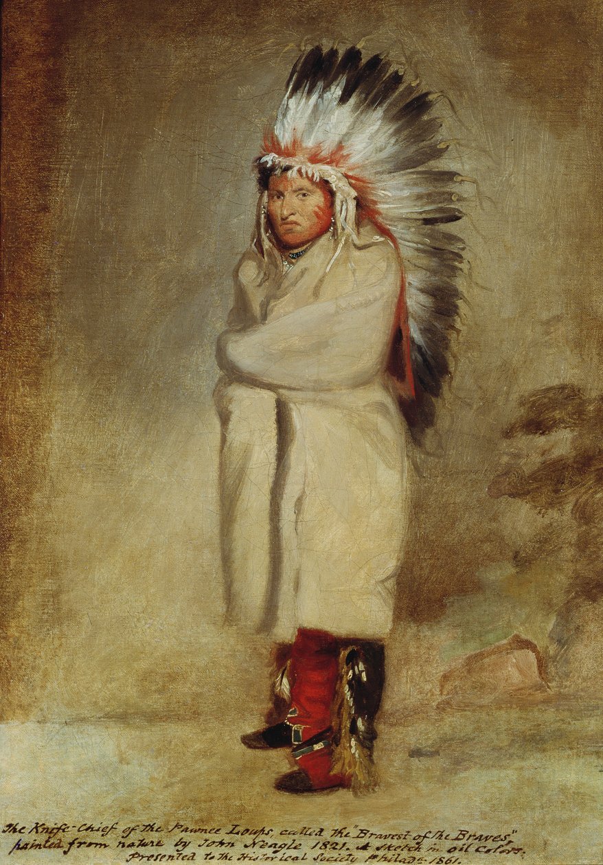 Knivchef for Pawnee Loups, 1821 af John Neagle