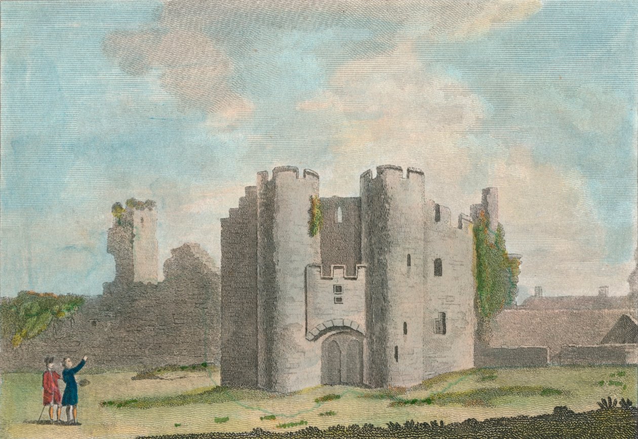 Porten til Pembroke Castle, Pembrokeshire, 1785 af John Newton