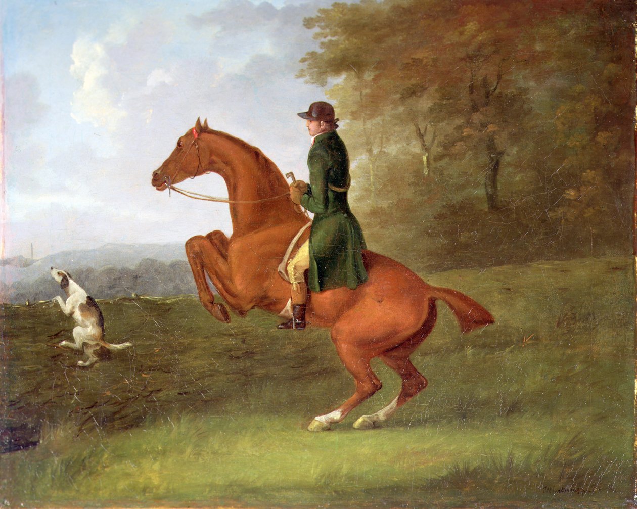 Jagtscene (olie på lærred) af John Nott Sartorius