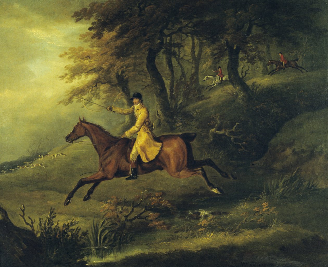 Thomas Oldaker, Huntsman to the Berkeley, på hans Hunter 