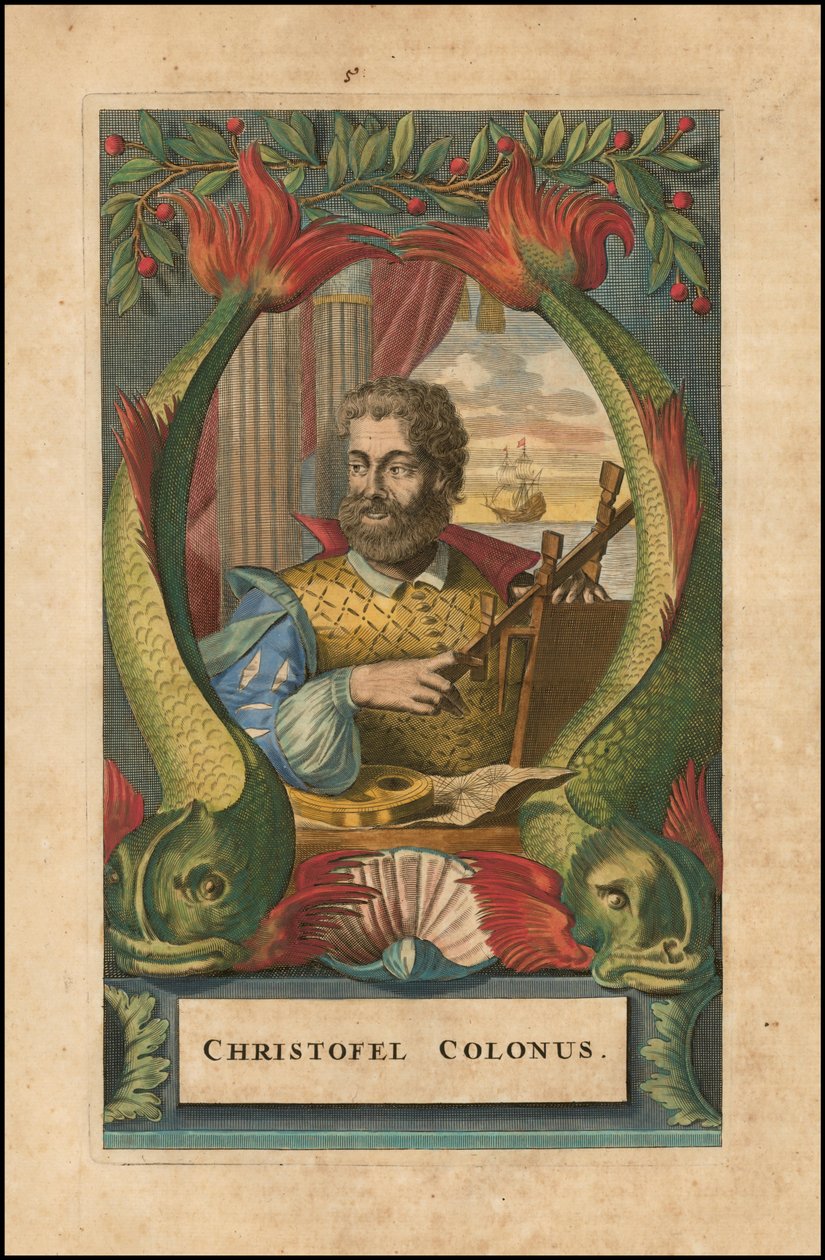 1671 portræt af Christopher Columbus af John Ogilby af John Ogilby