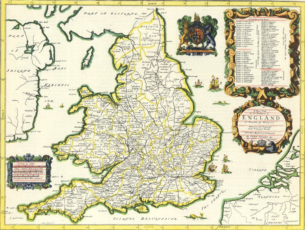 Britannia Atlas, 1675 af John Ogilby