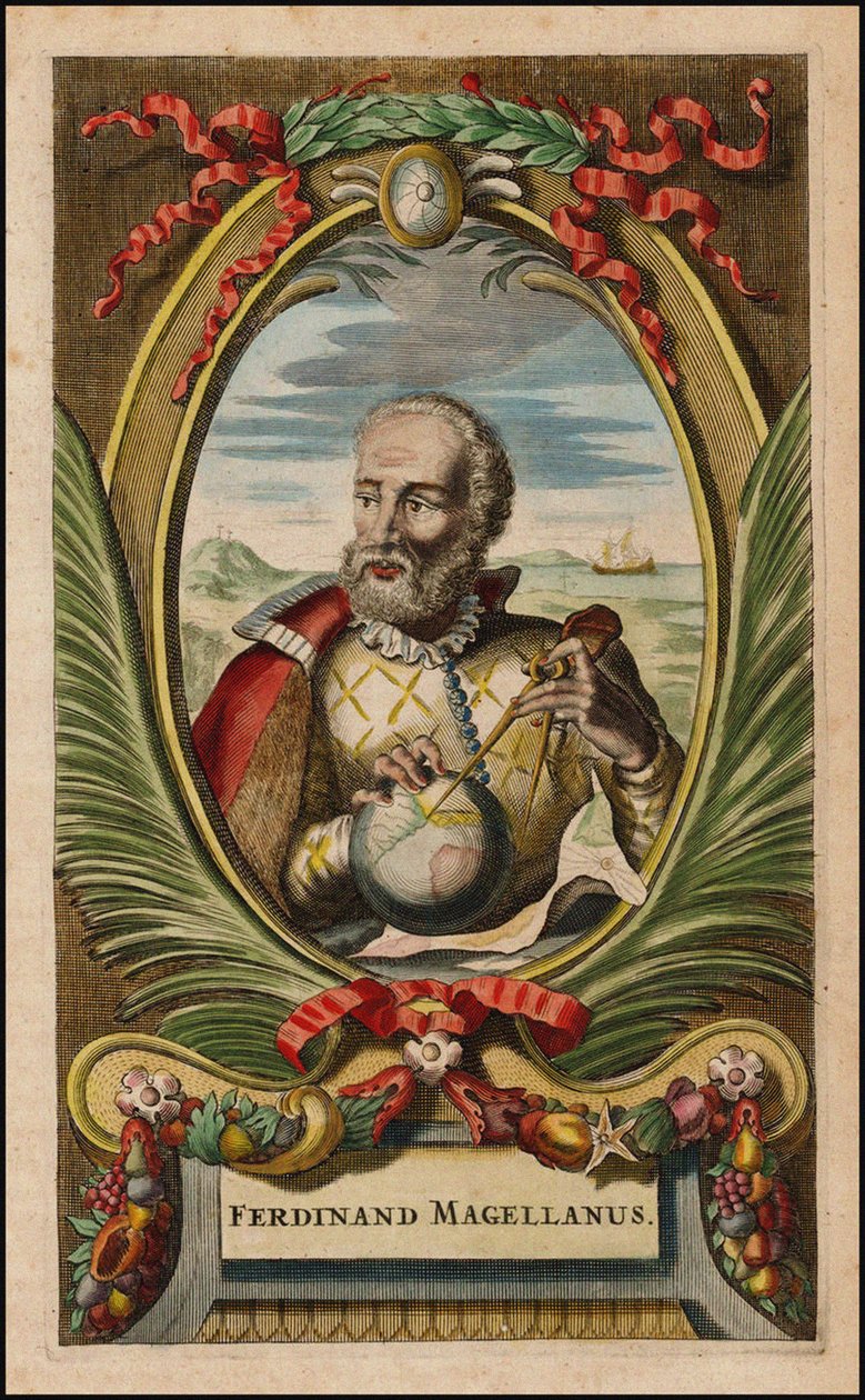 Portræt af Ferdinand Magellan, 1671 af John Ogilby
