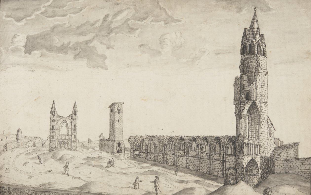 St Andrews Delineated (pen & vask på papir) af John Oliphant