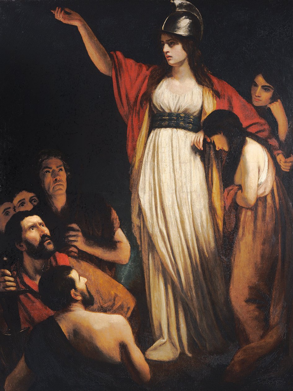 Boadicea forkæler briterne af John Opie