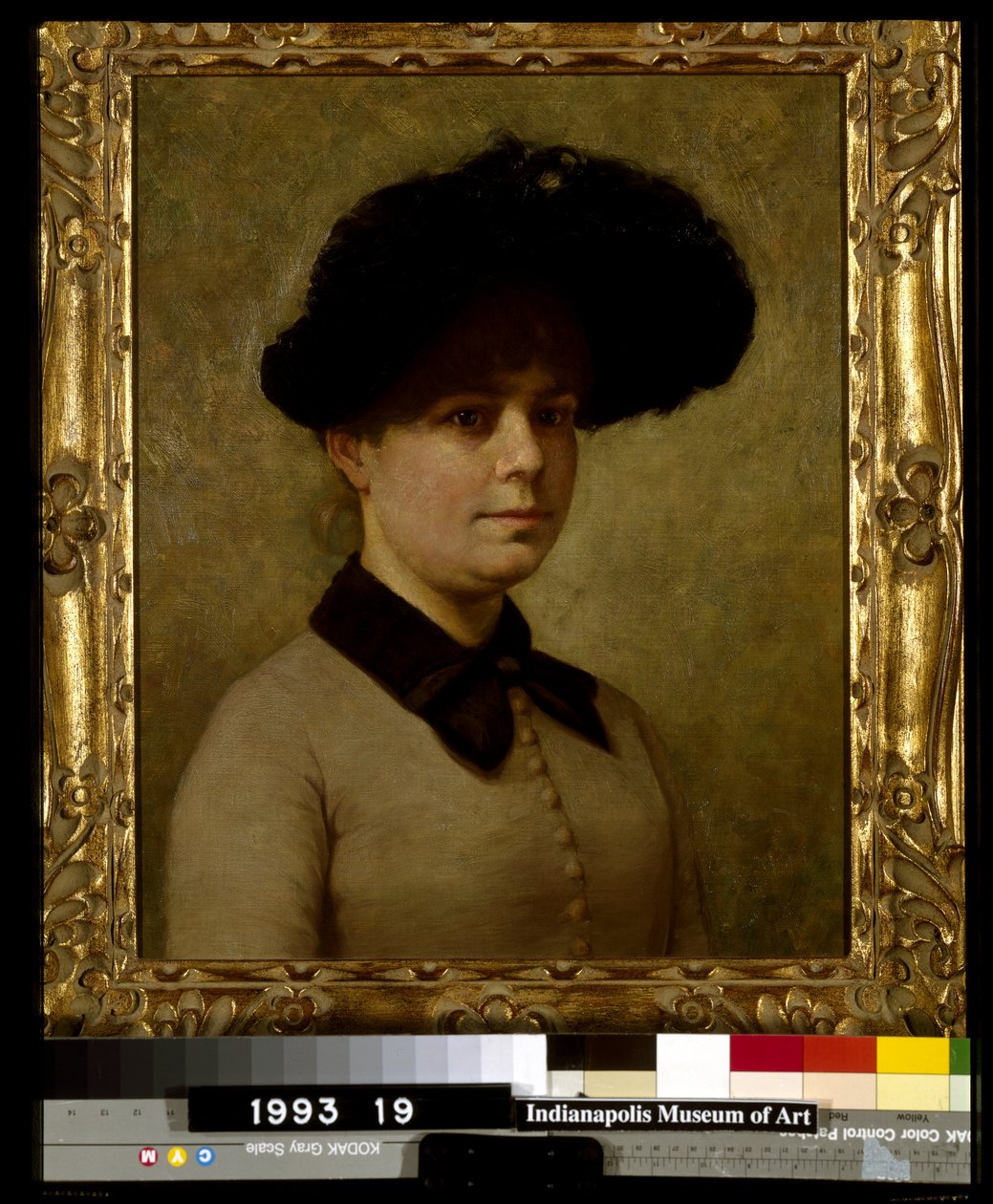 Portræt af Mary Ethell Gertrude Walker (olie på lærred monteret på masonit) af John Otis Adams