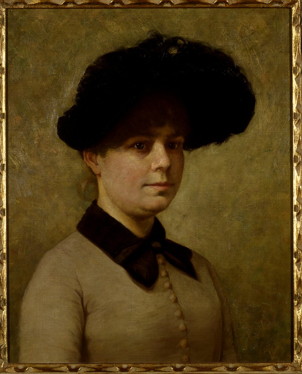 Portræt af Mary Etell Gertrude Walker (olie på lærred) af John Otis Adams