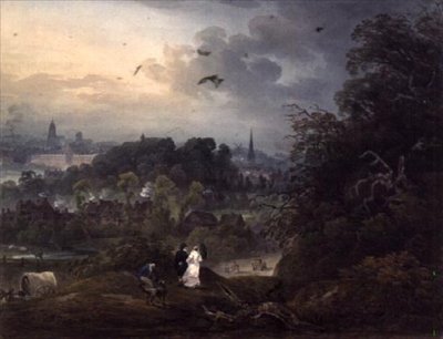 Udsigt over Shrewsbury fra nord af John Pearson