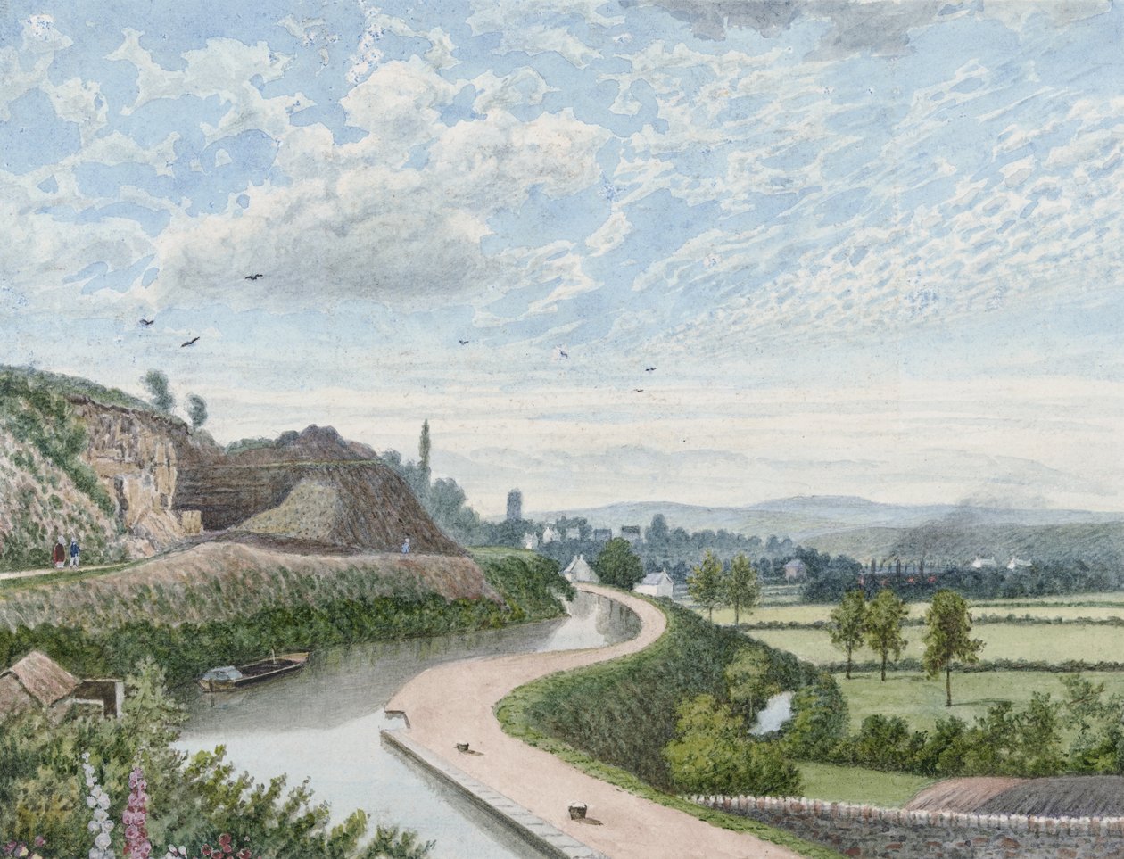 Glamorganshire-kanalen ved Ynysangharad af John Petherick