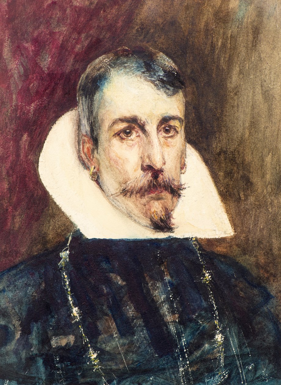 A Grandee of Spain, ca. 1892 (akvarel) af John Pettie