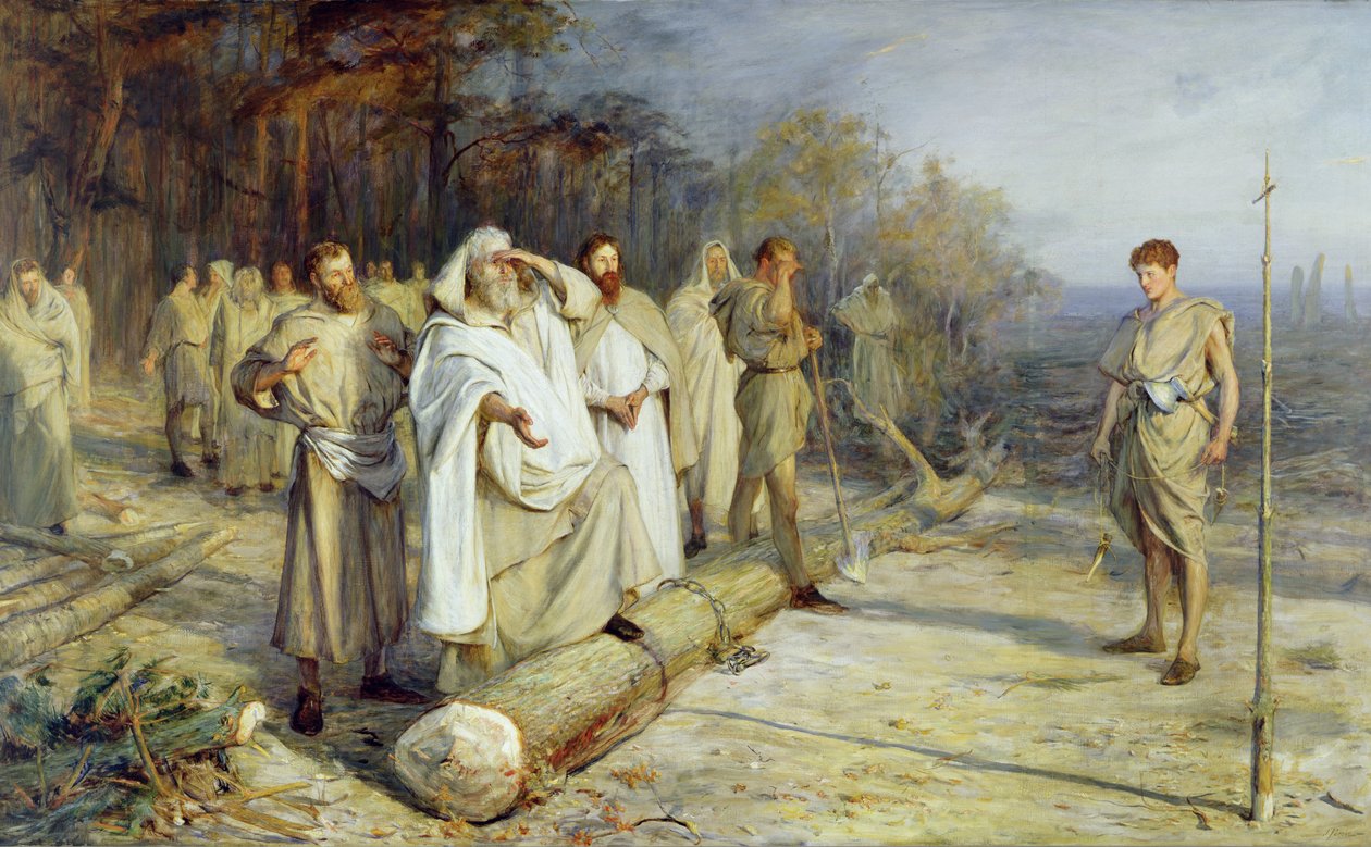 Reparation af stedet for et tidligt kristent alter af John Pettie