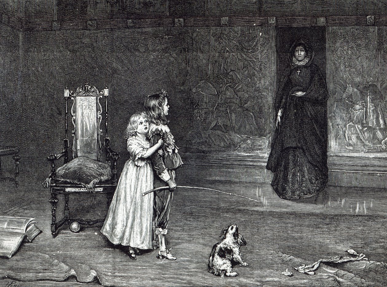 Grevinden af Derbys udseende i det gyldne rum, scene fra Scotts 
