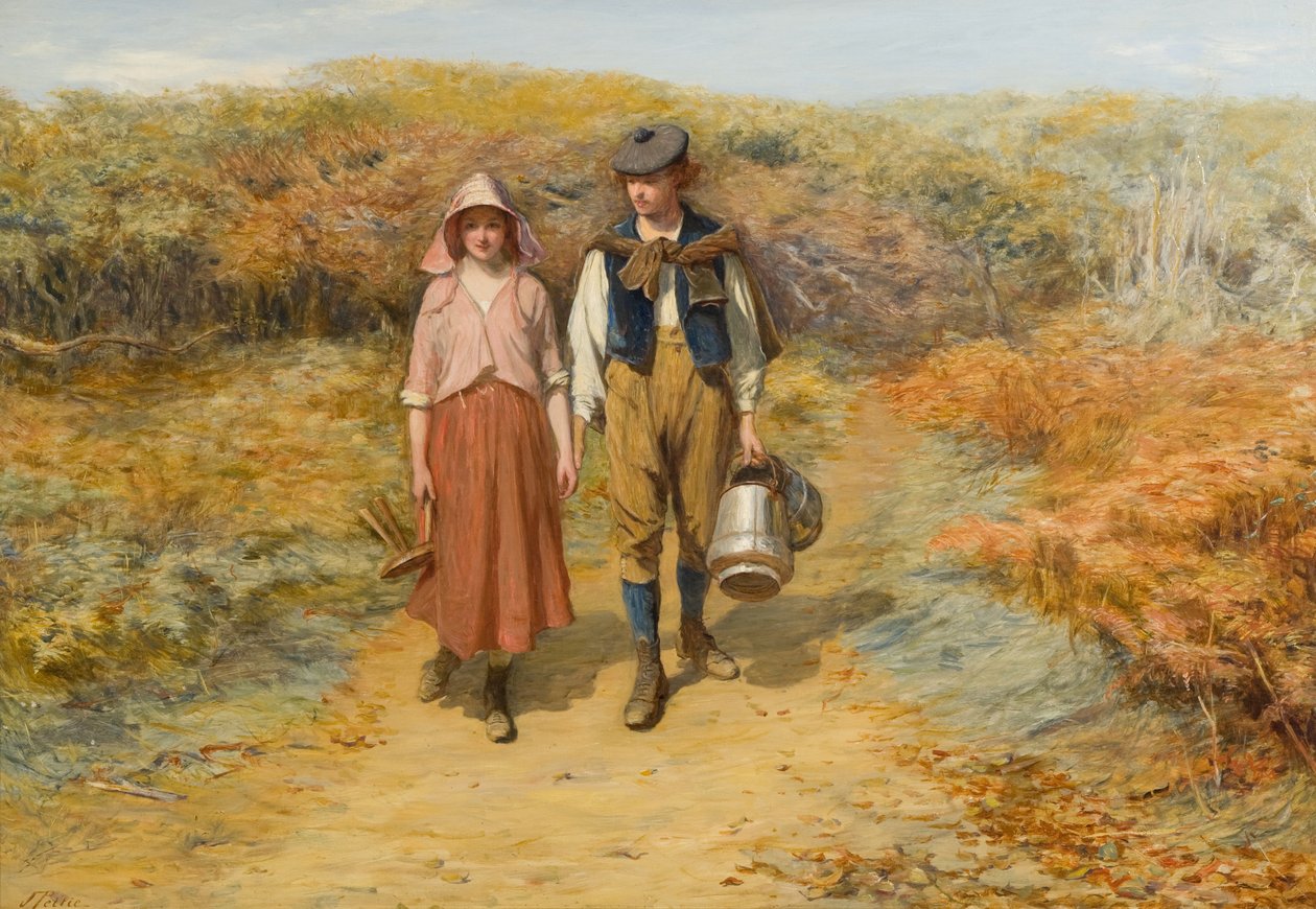 Til markerne bar jeg hendes malkespande af John Pettie