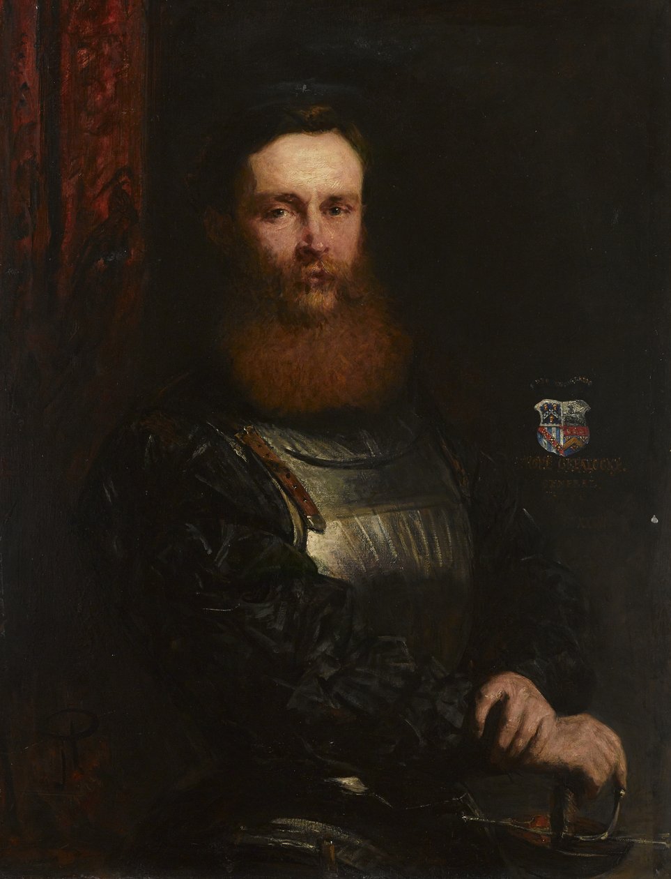 Generalløjtnant Crealock (olie på lærred) af John Phillip