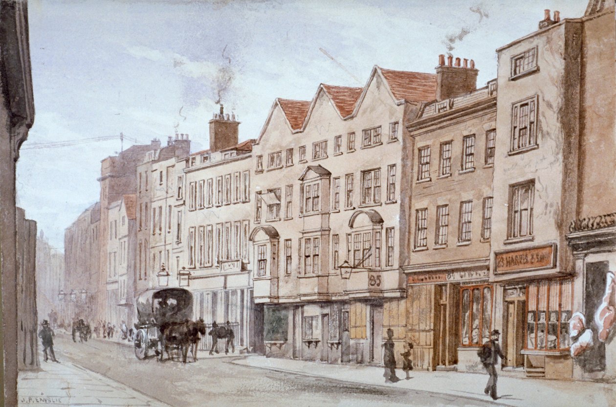 Fetter Lane, City of London, c1875 af John Phillipps Emslie
