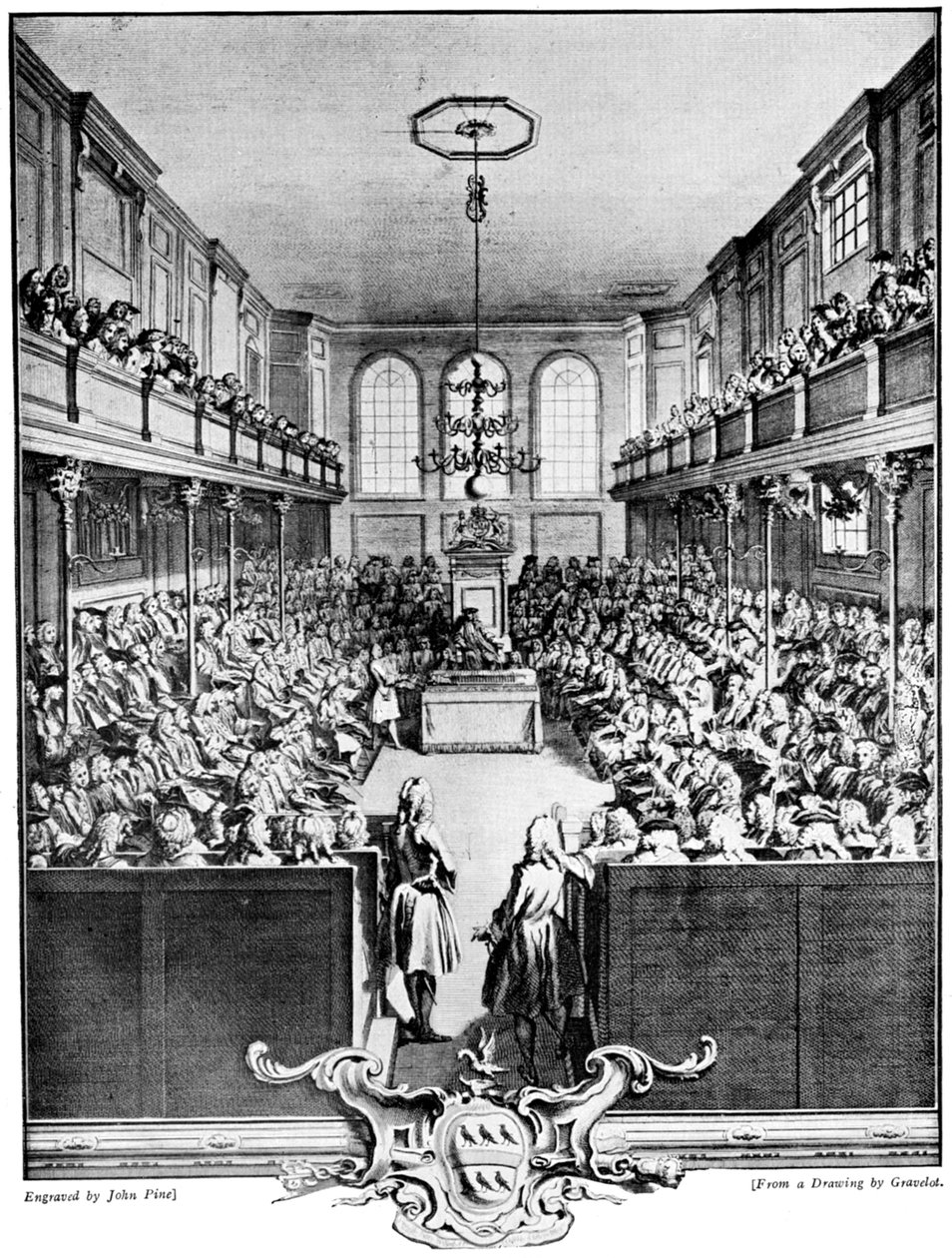 Underhuset, 1742, c1920 af John Pine