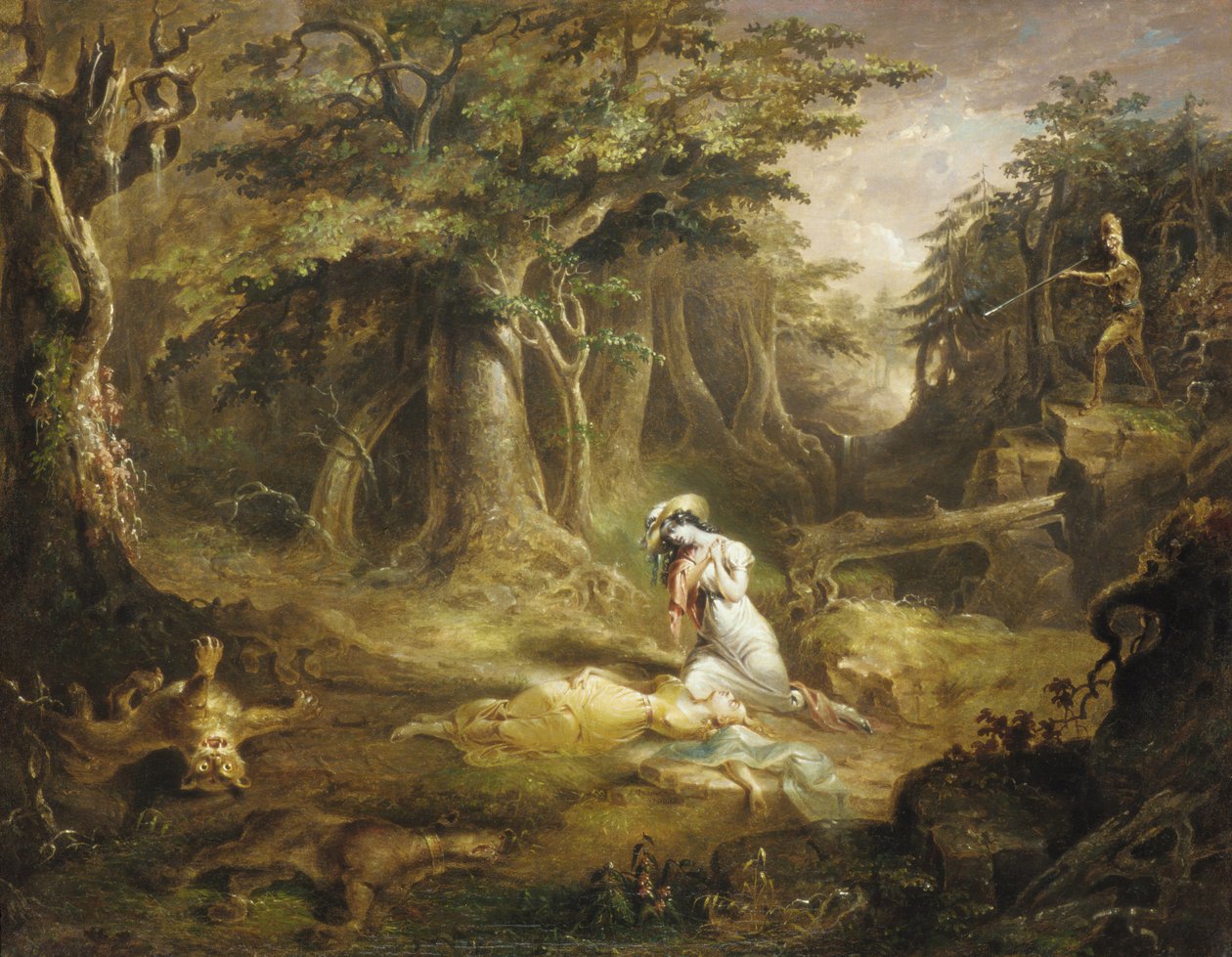 Læderstrømper Rescue, 1832. af John Quidor