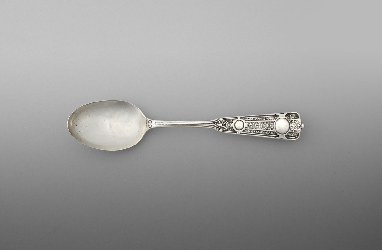 Teske (en af et par), ca. 1860-90 (sølv) af John R. Wendt