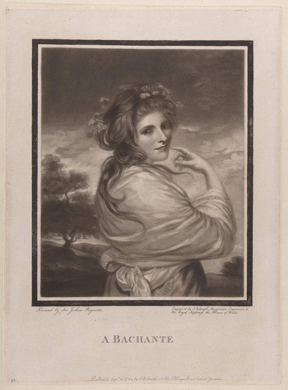 A Bachante (Emma Hart, senere Lady Hamilton) af John Raphael Smith