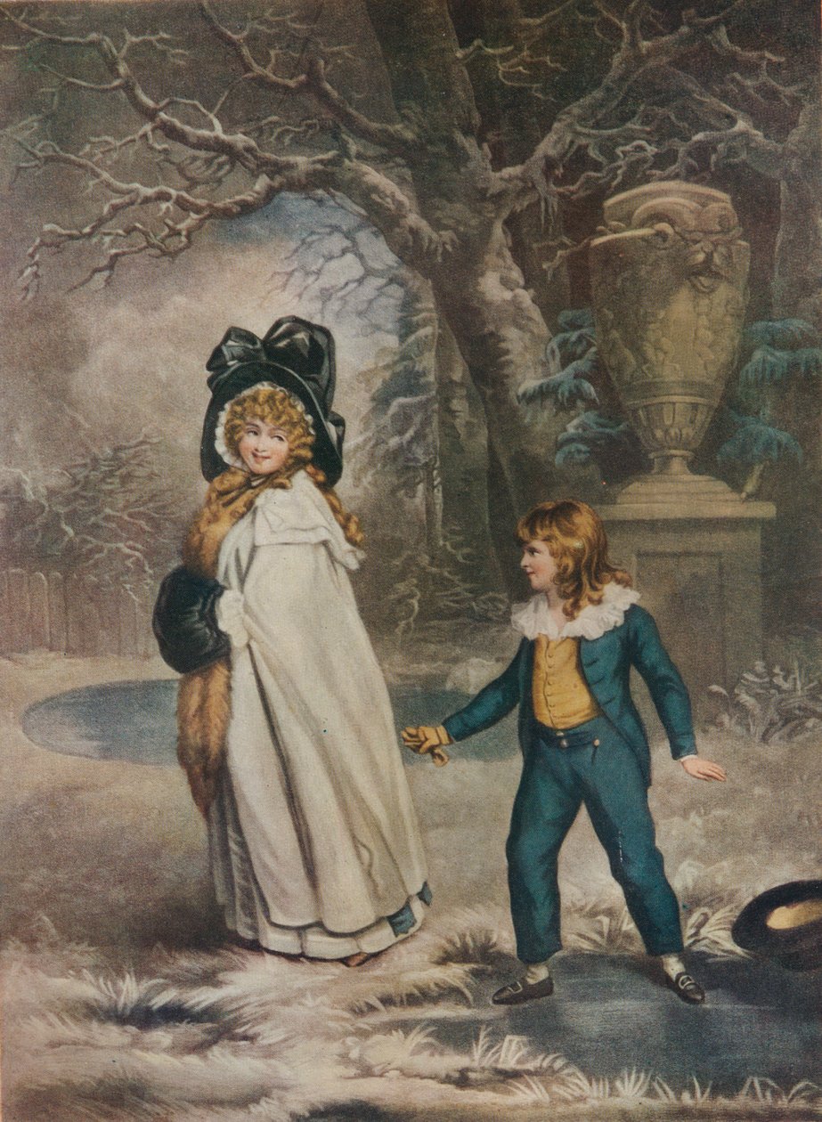 En juleferie, 1790, 1919 af John Raphael Smith
