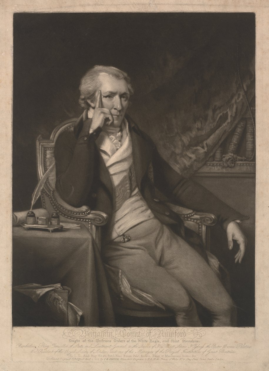 Benjamin Thompson, greve af Rumford af John Raphael Smith