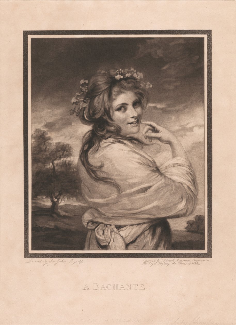 Emma Hart som bakchantinde af John Raphael Smith