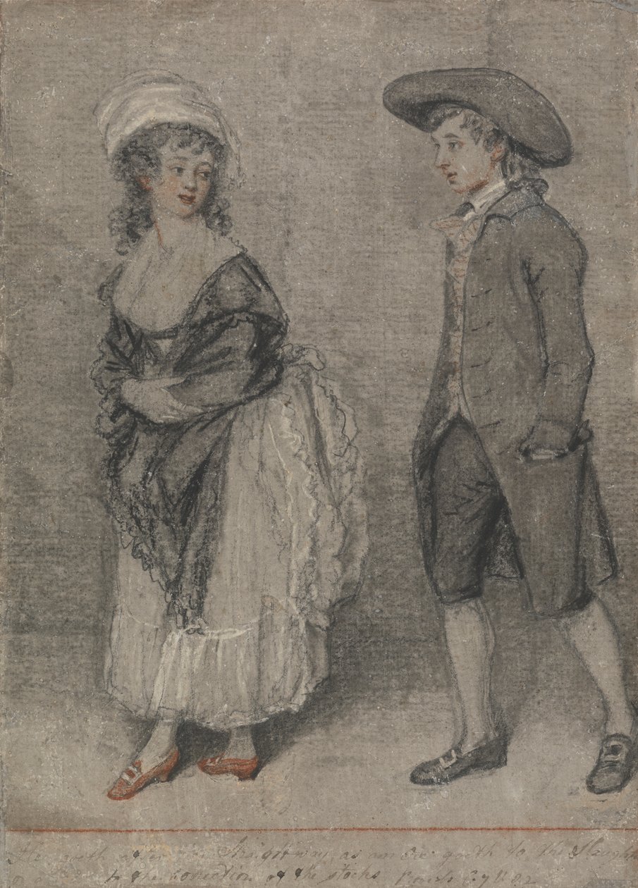 Han går efter hende straks som en okse går til slagtning (Ordsprogene, kapitel VII, vers 22) af John Raphael Smith